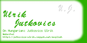 ulrik jutkovics business card